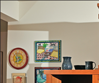 The tansu provides ample storage and work space, all in a beautiful alternative to an ordinary wall of upper and lower cabinets with an appliance-cluttered countertop.