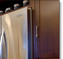 Port Townsend, Washington kitchen, which J.T. John designed and the owner chose to have done in a stained cherry.