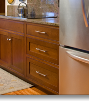 Port Townsend, Washington kitchen, which J.T. John designed and the owner chose to have done in a stained cherry.