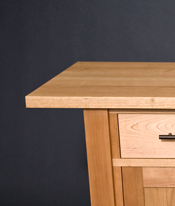 Another cherry sideboard designed by J.T. John, to match owners' existing Mission style pieces.