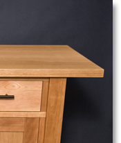 Another cherry sideboard designed by J.T. John, to match owners' existing Mission style pieces.