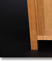 Another cherry sideboard designed by J.T. John, to match owners' existing Mission style pieces.