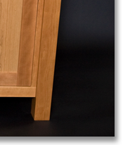 Another cherry sideboard designed by J.T. John, to match owners' existing Mission style pieces.