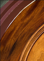 Mahogany door detail.