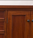 Mahogany buffet designed by J.T. John to accompany one of his dining tables.
