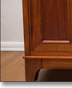 Mahogany buffet designed by J.T. John to accompany one of his dining tables.
