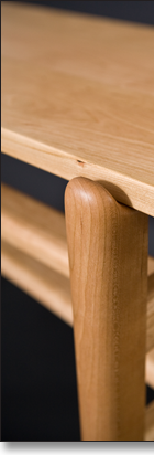 Sofa table detail.